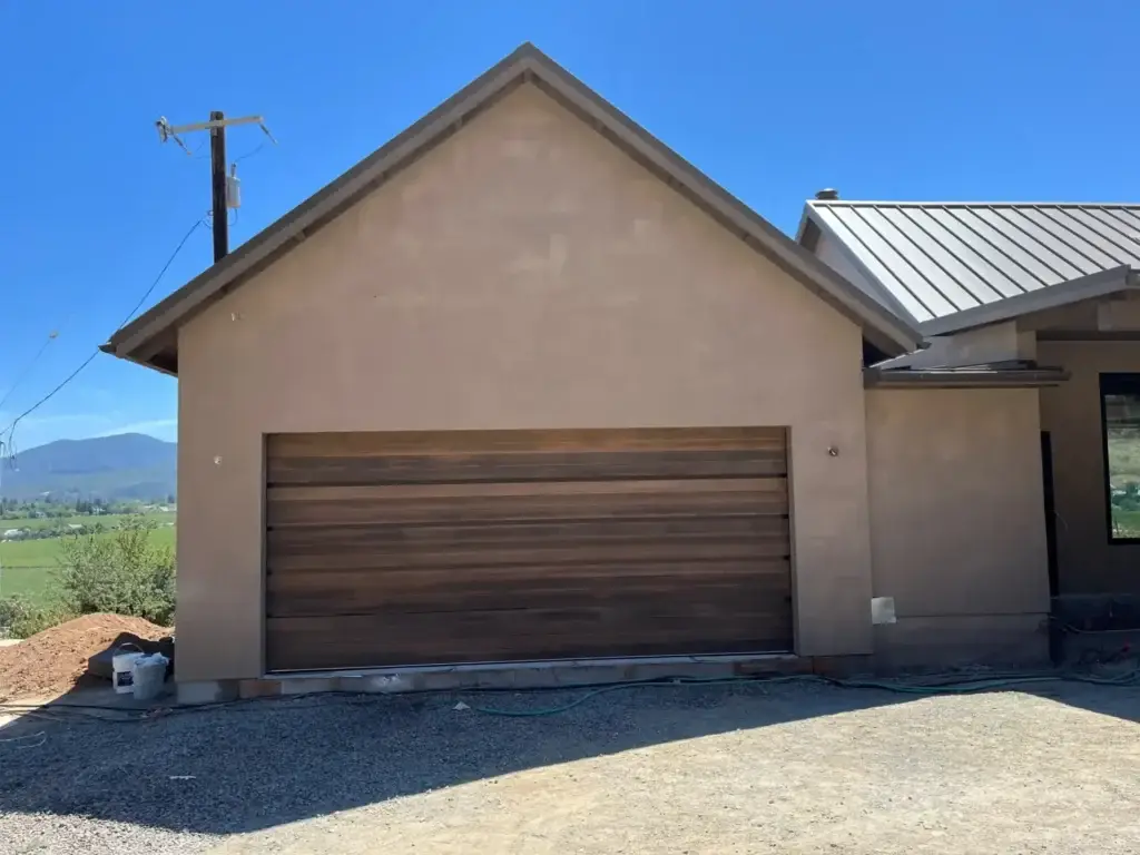 Insulated garage door showcasing energy efficiency benefits and internal structure