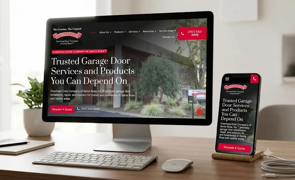 Overhead Door Company of Santa Rosa Site Launch